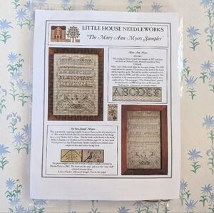 Little House Needleworks Mary Ann Myers Sampler Kit NEW Embroidery Rustic DIY